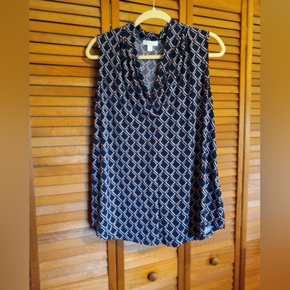 Womens sleeveless Charter Club Blouse...SZ OX